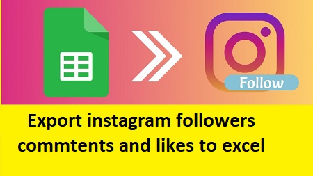 export instagram followers list to excel