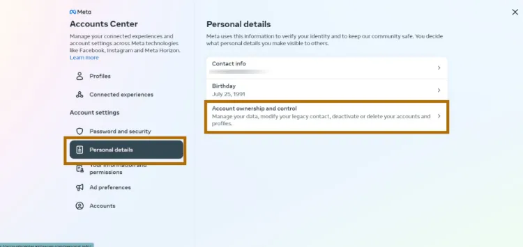 دیلیت اکانت اینستاگرام