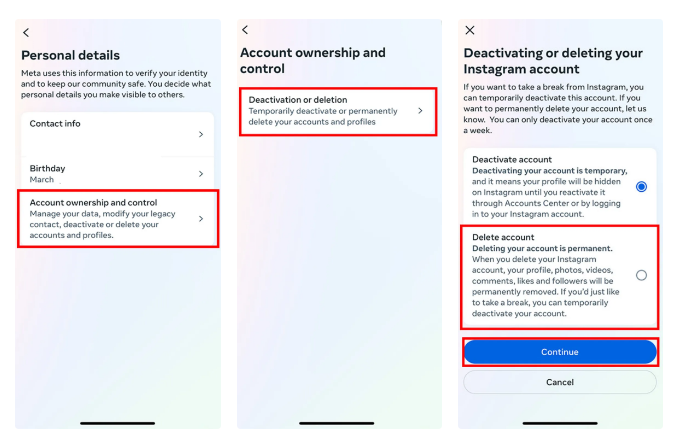 دی اکتیو اینستاگرام