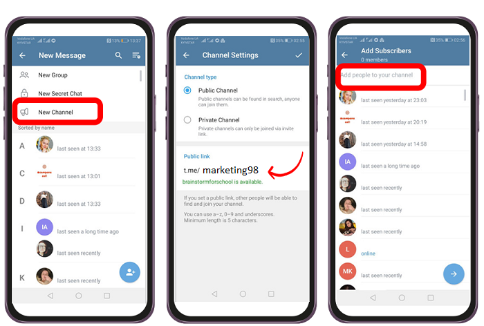 تبدیل مستقیم گروه به کانال در تلگرام