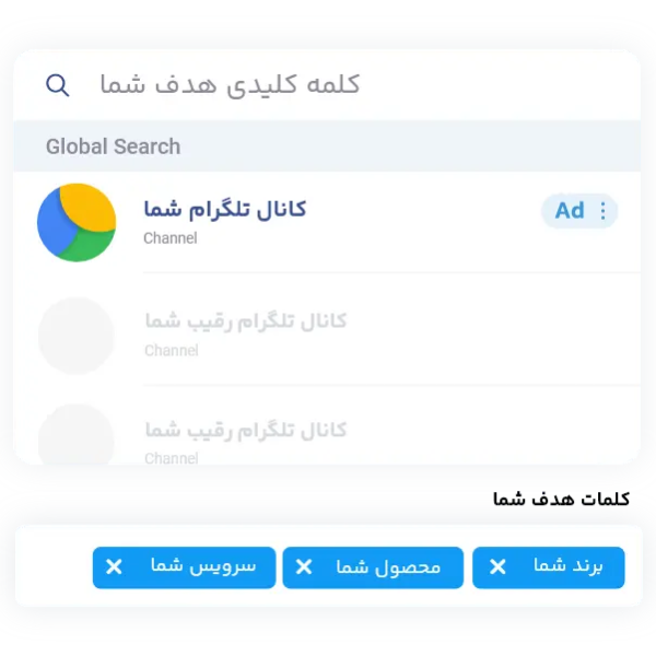 تبلیغات سرچ تلگرام