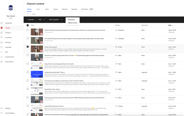 یوتیوب استودیو