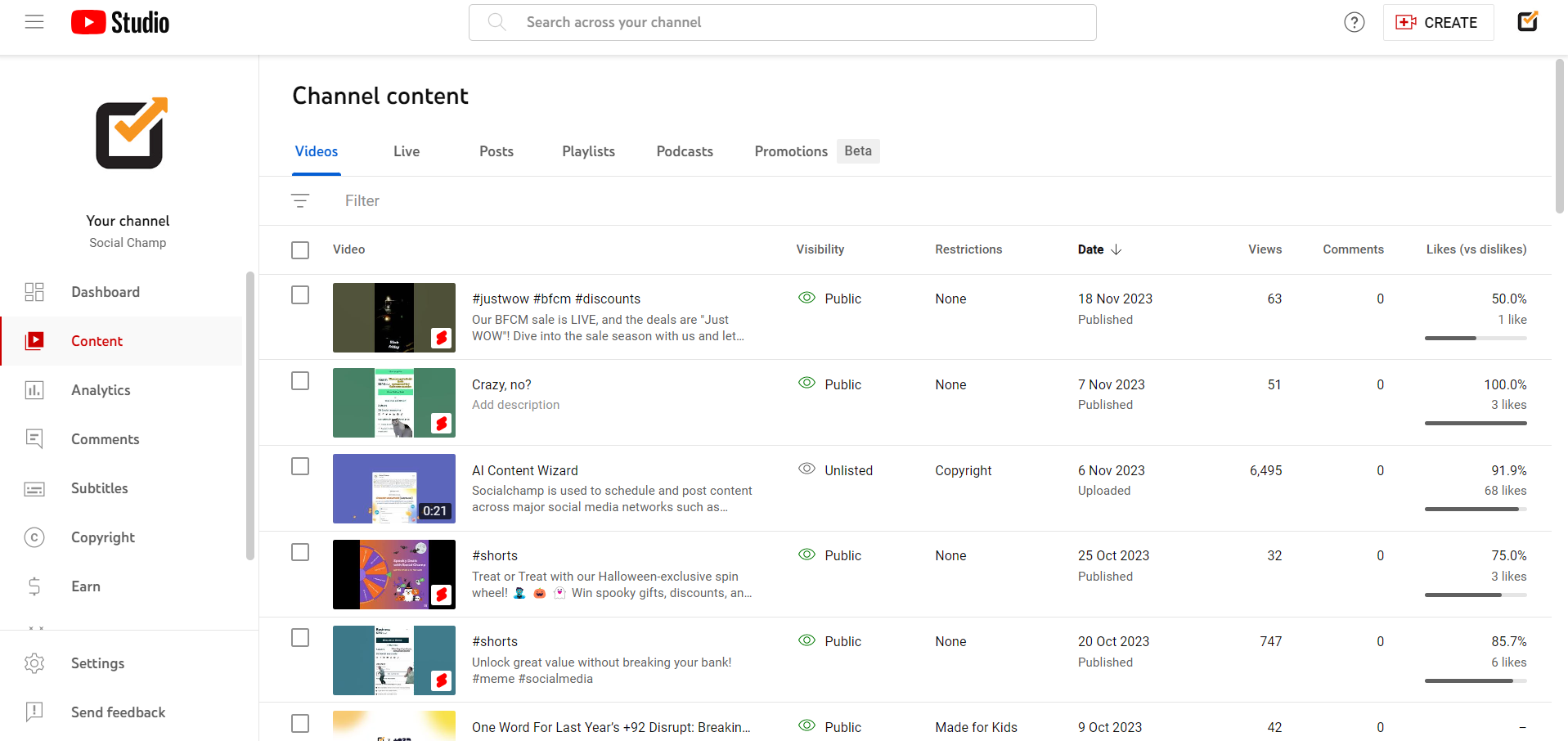 سایت یوتیوب استودیو