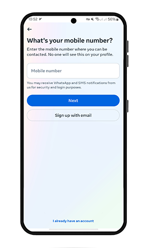 ساخت اکانت اینستا با شماره موبایل 