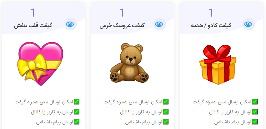 خرید گیفت استیکر تلگرام