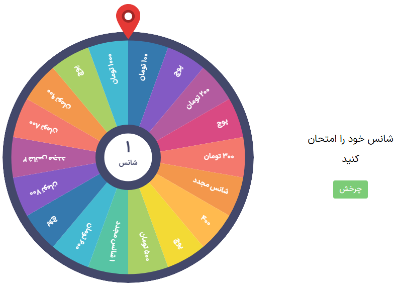 گردونه شانس روزانه