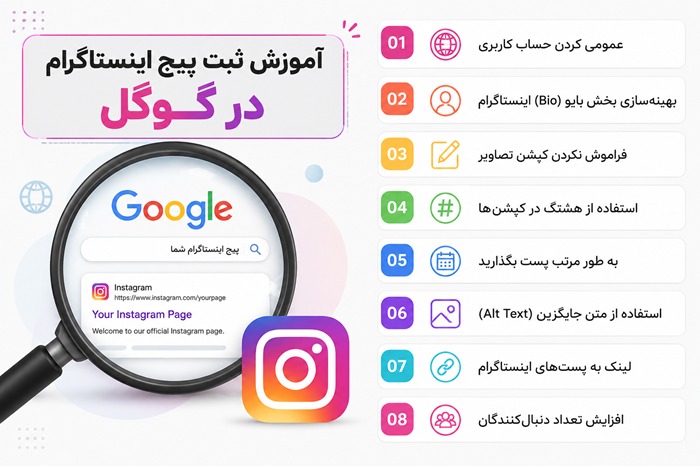 آموزش ثبت رایگان پیج اینستاگرام در گوگل